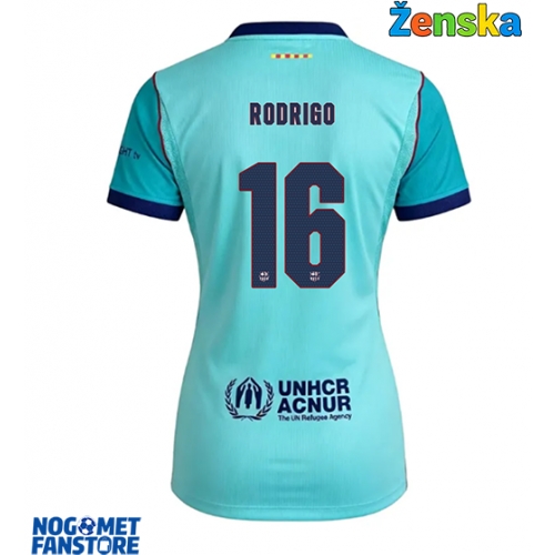 Barcelona Rodri Hernandez #16 Rezervni Dres za Ženska 2026-27 Kratak Rukav